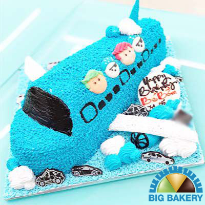Bánh sinh nhật 2 tầng in hình chó dễ thương dành cho bé trai tuổi tuất MS  IH-0066 - Tiệm Bánh Chon Chon