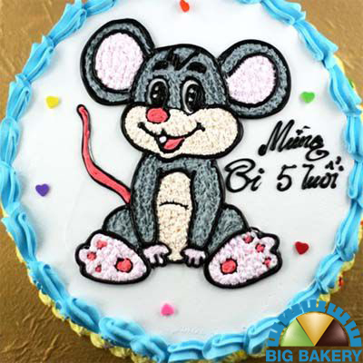 Bánh kem sinh nhật con chuột độc đáo
